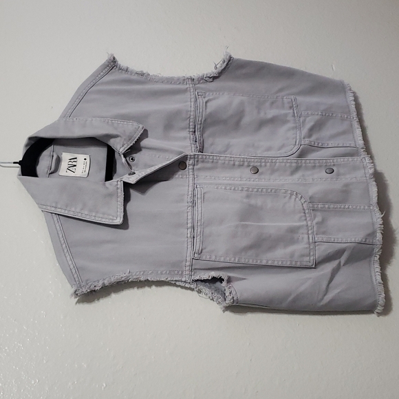 Zara Jean Cropped Vest, Size M - Picture 7 of 14